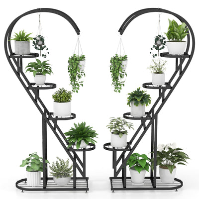Lucktree 5 Tier Metal Plant Stand Indoor