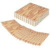 Lucktree 25 Pcs 24"x24" Faux Wood Grain EVA Foam Tiles with 50 Borders