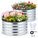 Lucktree 2 Pack Round Galvanized Raised Garden Bed Kit (2x2x1 FT)
