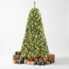 7 FT Pre-Lit Artificial Christmas Tree, 1188 Hinged Branch Tips