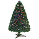 Artificial PVC Christmas Tree Pre-Lit Fiber Optic Tree - LucktreeUS