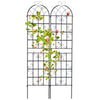Lucktree 2 Pack Trellis for Climbing Plants Outdoor, 7 FT Tall Galvanized Steel Garden Trellis
