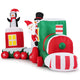 Lucktree 11.5 Ft Christmas Inflatable Train with Santa Snowman Penguin