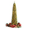5ft/6ft/7ft/8ft/9ft/ Pre-Lit Pencil Christmas Tree, Slim Artificial Xmas Tree