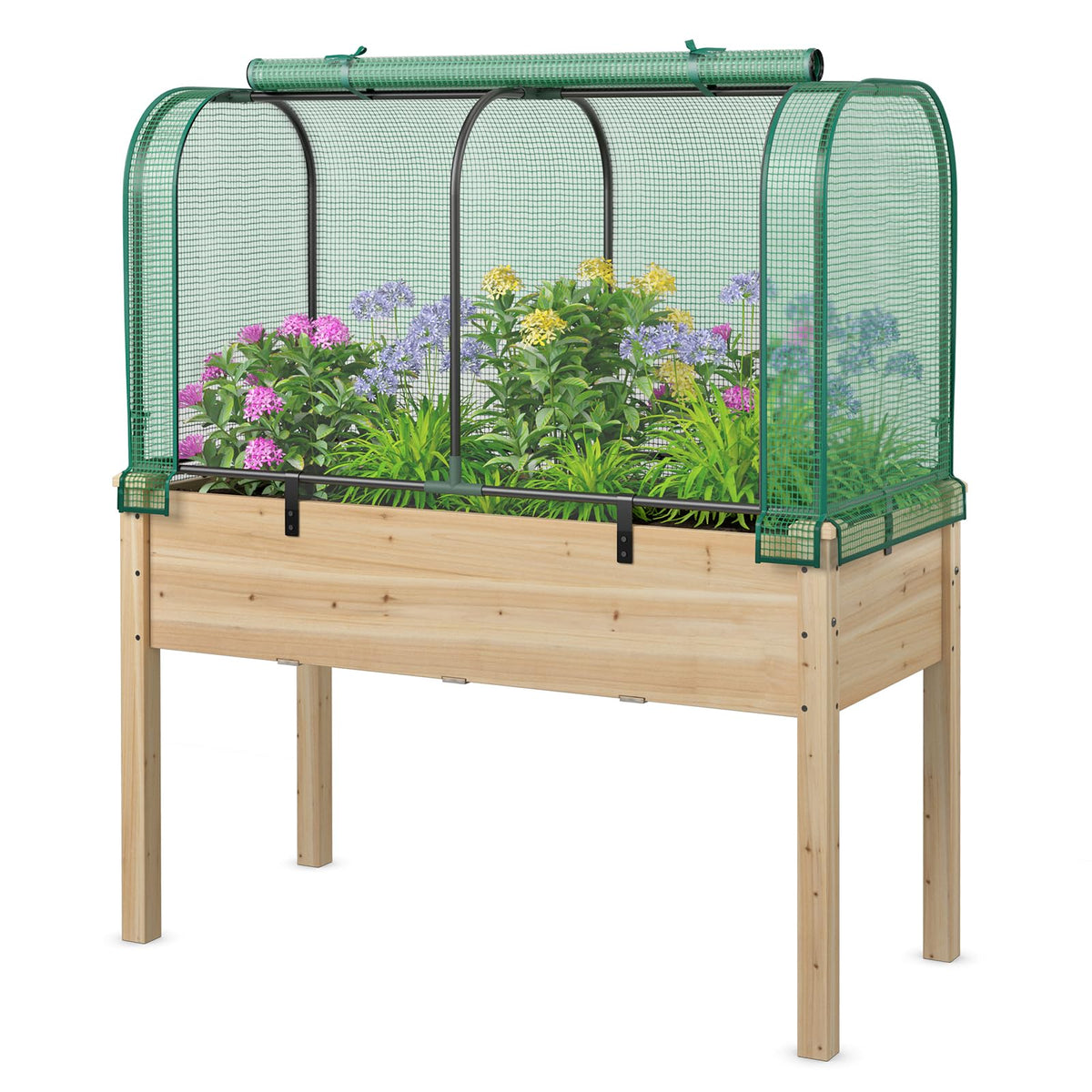 Lucktree Raised Garden Bed with Cover