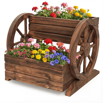 Lucktree Garden Planter with Drainage Holes & Wheels for Flowers Herbs Vegetables
