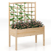 Lucktree Raised Garden Bed with Trellis