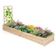 Lucktree Raised Garden Bed with Trellis, 93" L x 25" W x 40" H