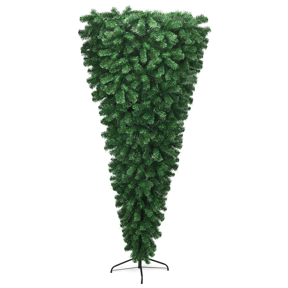 Lucktree 7FT Upside Down Tree, Artificial Christmas Tree with Metal Stand - LucktreeUS