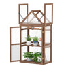 Lucktree Garden Cold Frame Mini Greenhouse Storage Shelves