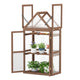 Lucktree Garden Cold Frame Mini Greenhouse Storage Shelves