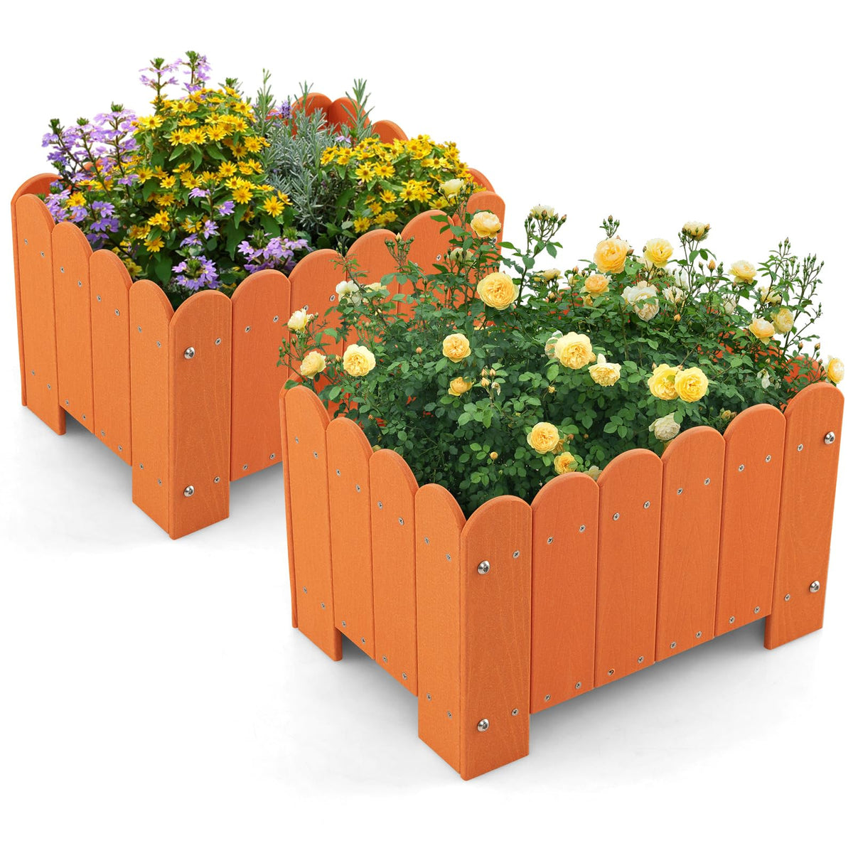 Lucktree 2 Pack Rectangular Planter Box