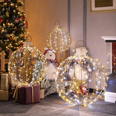 Christmas LED Light Balls for Tree (3 Pack) - Lucktree