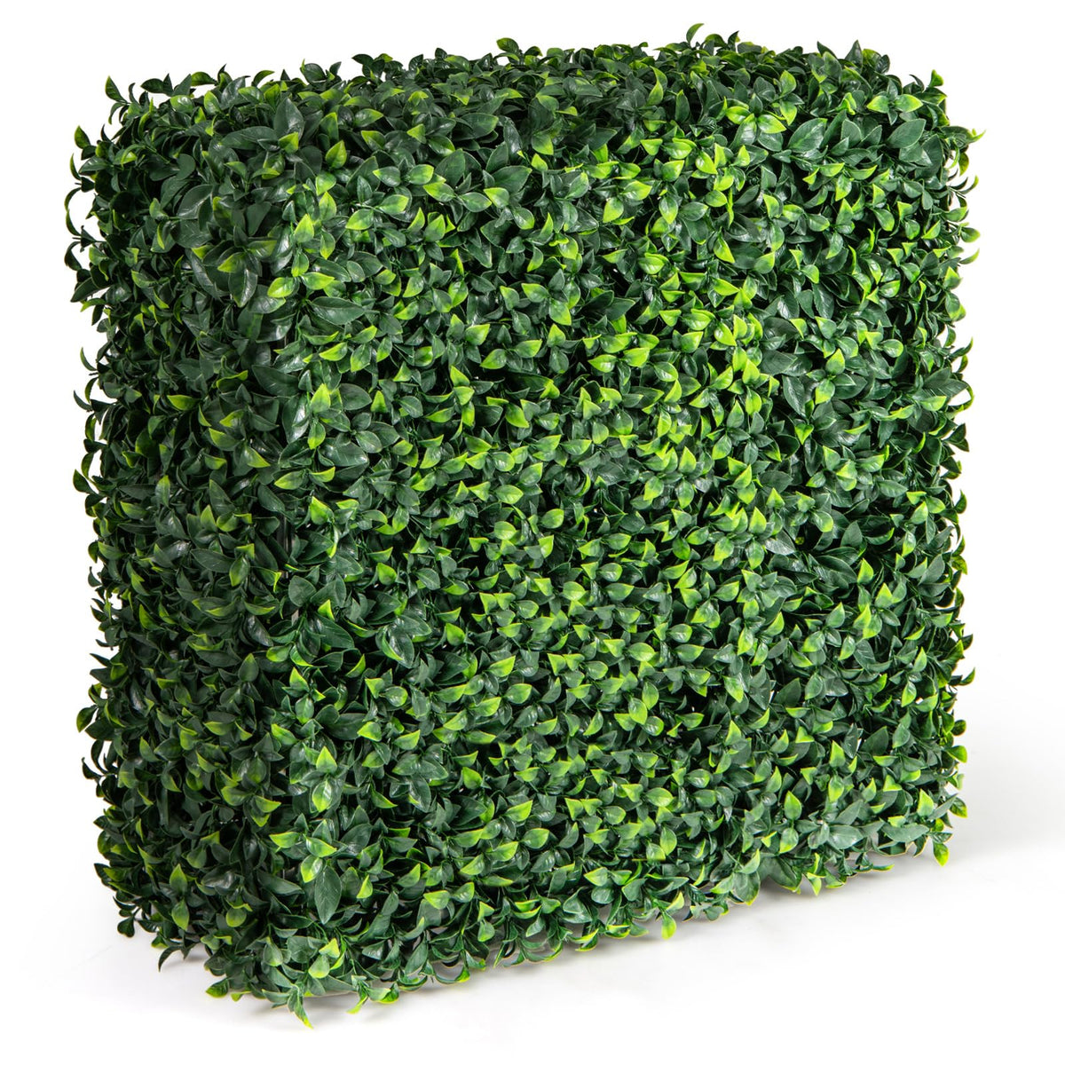 Lucktree Artificial Boxwood Hedge Wall, Faux Grass Wall with PE Leaves and Aluminum Frame