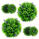 Lucktree 12 Inch Artificial Lavender Topiary Balls Set of 2, Outdoor Faux Greenery Balls with Flowers