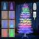 Lucktree 7ft Pre-Lit Artificial Christmas Tree with 923 Multicolored LED RGB Lights