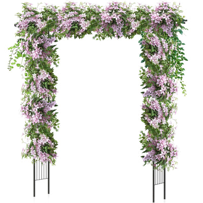Lucktree Garden Arch Trellis - 81''H x 81''W Metal Garden Arbor