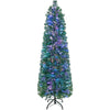 Lucktree 5ft Fiber Optic Pencil Christmas Tree Xmas Full Tree for Home Office Holiday Decor