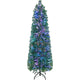 Lucktree 5ft Fiber Optic Pencil Christmas Tree Xmas Full Tree for Home Office Holiday Decor