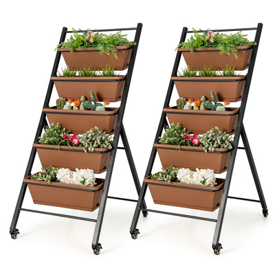 Lucktree Vertical Planter Raised Bed on Wheels