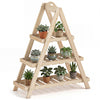 Lucktree 3-Tier Plant Stand Indoor | 28.5" Wood Flower Pot Plant Display Shelf