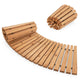 Lucktree Garden Pathway Roll Up - 7ft Curved Wood Walkway 17 inch Width