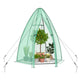 Lucktree Portable Walk-in Greenhouse - 5.5’x5.5’x6’ PE Cover, Roll-up Zippered Door, Window