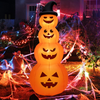 Lucktree 8 FT Halloween Inflatable Pumpkin, 4 Pumpkins Stack Halloween Decorations