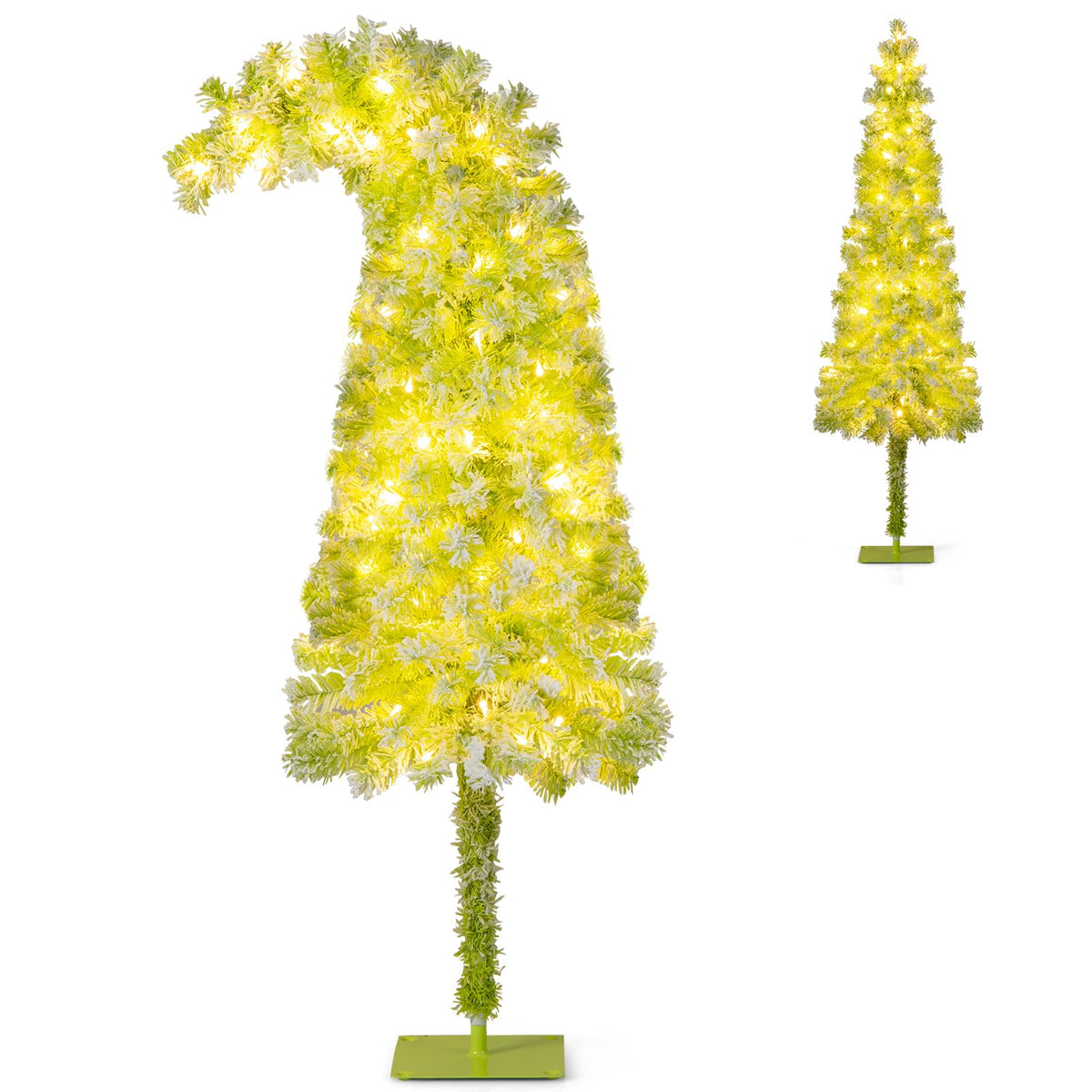 Lucktree 5FT / 6FT / 7FT Whimsical Christmas Tree | Bendable Grinchs Xmas Tree