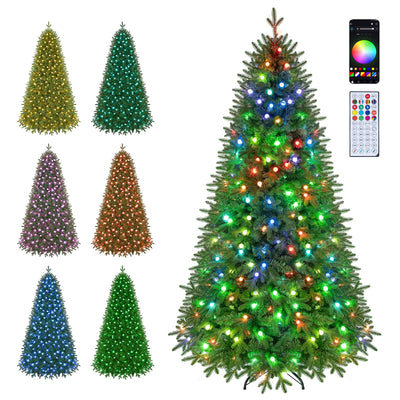 6.3 FT Smart Pre-Lit Christmas Tree with Remote & APP