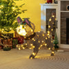 Lucktree Lighted Christmas Cat, Indoor Outdoor Kitty Decoration w/ 88 LED Lights