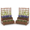 Lucktree Raised Garden Bed with Legs and Trellis