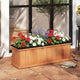 Lucktree Outdoor Raised Garden Bed 28” x 10” x 10” Pine Wood Planter Box