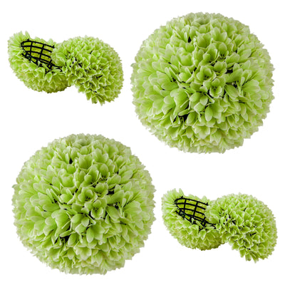 Lucktree 11 Inch Topiary Balls Artificial Outdoor Set of 2, Faux Boxwood Ball, Fake Plant Sphere