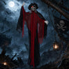 9.4 FT Animated Halloween Hanging Pirate with Glowing Eyes