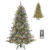 Lucktree 6ft / 7.5ft / 9ft Pre-Lit Artificial Christmas Tree with 360° Quick Power Connector