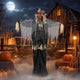 Lucktree 7.3 FT Animated Halloween Standing Skeleton Scarecrow Decoration