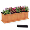 Lucktree Outdoor Raised Garden Bed Set of 1/2 (40” x 13” x 12”)
