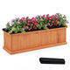 Lucktree Outdoor Raised Garden Bed Set of 1/2 (40” x 13” x 12”)