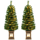 Lucktree 4ft Pre-Lit Christmas Tree for Entrances