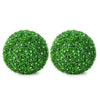 Lucktree 2 PCS 19.5 Inch Artificial Plant Topiary Ball, Round Holly Faux Boxwood Balls
