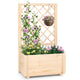Lucktree Raised Garden Bed with Trellis (1/2)