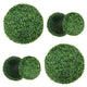 Lucktree 2 PCS 20 Inch Artificial Plant Topiary Ball, Round Faux Boxwood Balls Outdoor