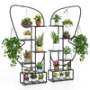 Lucktree 2 Pack 6-Tier Butterfly-Shaped Plant Stand Indoor