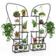 Lucktree 2 Pack 6-Tier Butterfly-Shaped Plant Stand Indoor