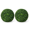 Lucktree 2 PCS 19.5 Inch Artificial Plant Topiary Ball, Round Holly Faux Boxwood Balls