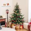 Lucktree 6FT / 7FT Pre-Lit Artificial Christmas Tree with PVC & PE Mixed Branch Tips