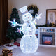 Lucktree 5 FT Lighted Snowman Christmas Outdoor Decoration with Hat, Scarf & Stars