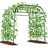 Lucktree Metal Garden Arch Trellis for Climbing Plants Outdoor