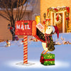 Lucktree Christmas Lighted Mailbox & Penguin